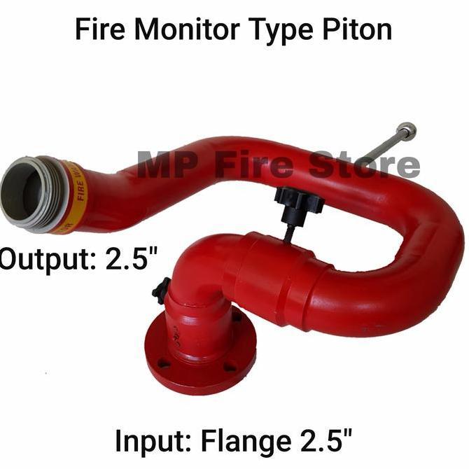 Fire Monitor Pemadam Piton 2,5 Water Cannon Python Phyton Flange 2.5 "