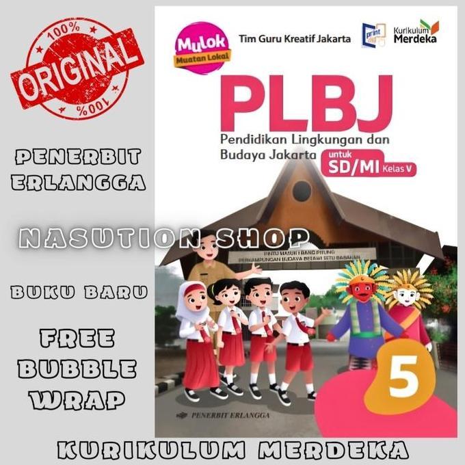 Buku PLBJ Kelas 5 SD/MI Penerbit Erlangga Kurikulum Merdeka Original