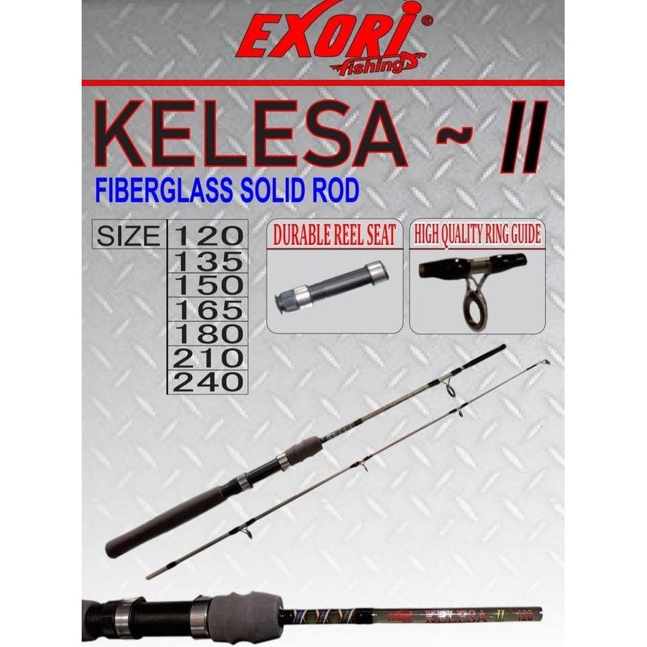 TERBARU - Joran Fiber Solid Exori Kelesa II 210cm 240cm