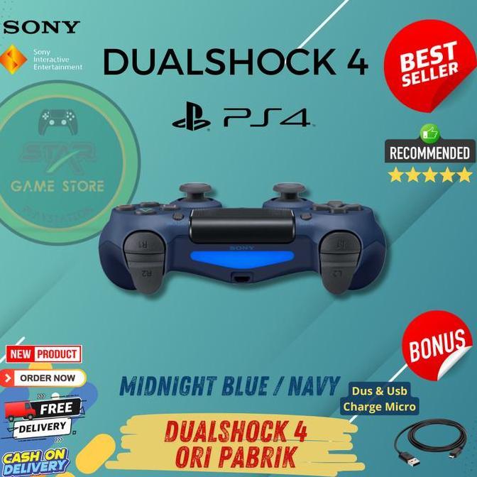 Stik Ps4 Wireless Controler Stik Ps4 Oripabrik Midnight Biru