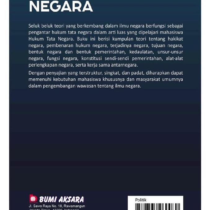 Buku Original Buku Ilmu Negara - Abu Daud Busroh