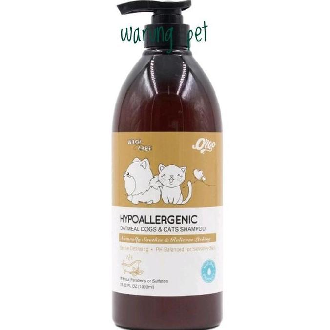 Willipic- Orgo Hypoallergenic Oatmeal Dog Shampoo 1000Ml - Shampoo Anjing Ultima Hypoallergenic Dog 