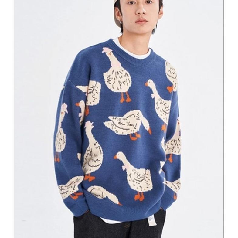 NEW Sweater Rajut Premium Tebal Angsa Pria Stylish [terbaik][terlaris]