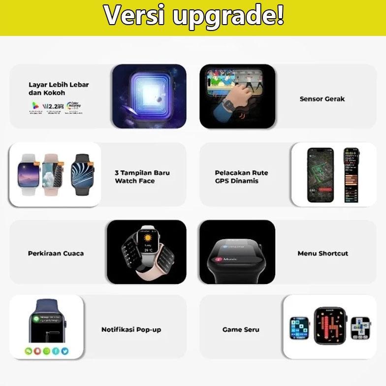 CUCI GUDANG [COD] Original VIVO Smartwatch 10 Pro MAX with 2.1" HD AMOLED Display GPS Waterproof Blu