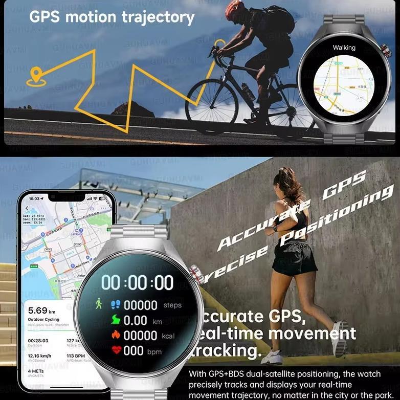 BIG SALE 400mAh G5 PLUS 2.08"AMOLED Display Smart Watch HUAWEI Chips with Voice assistanta |30-Day B