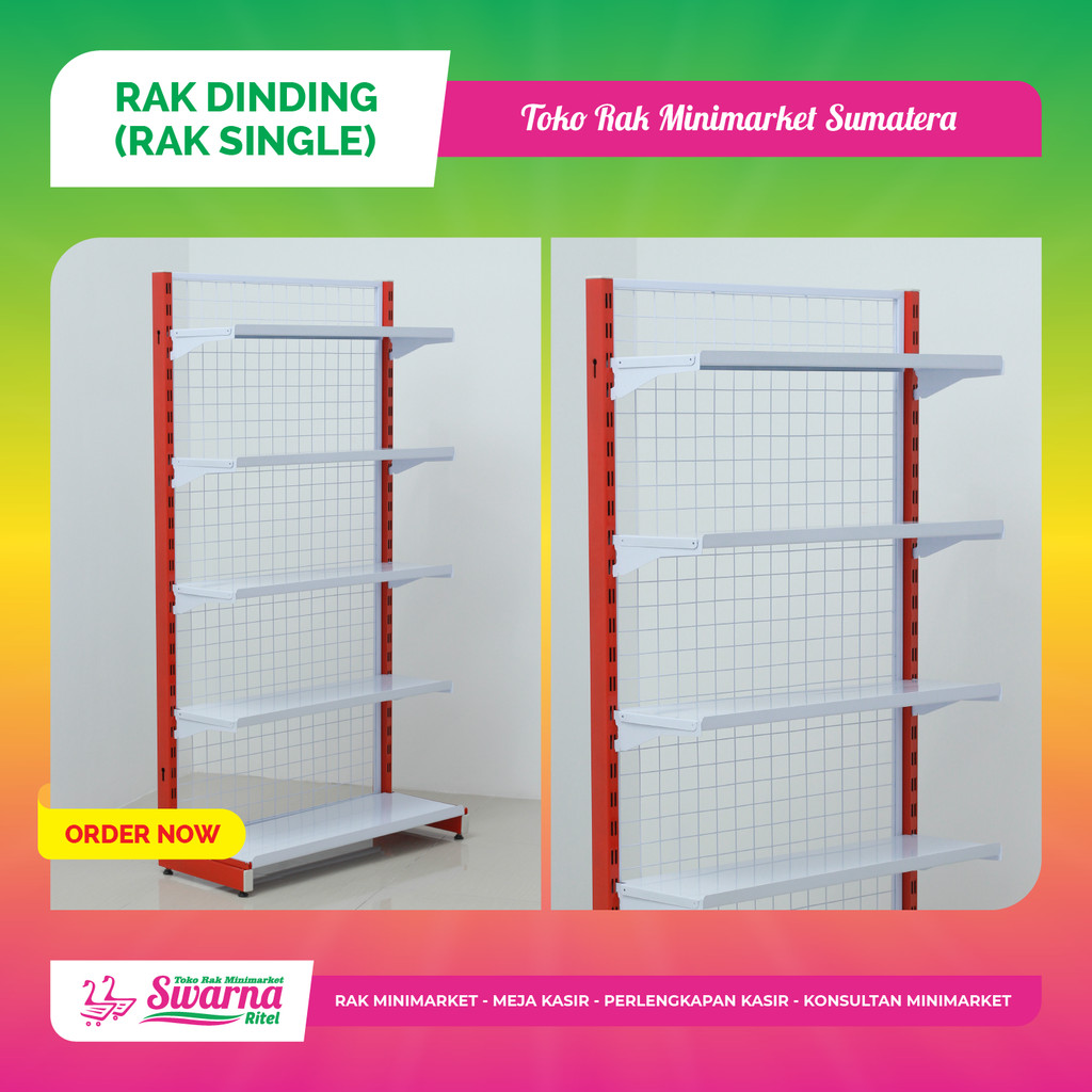 Rak Single / Dinding Minimarket Tinggi 170 cm