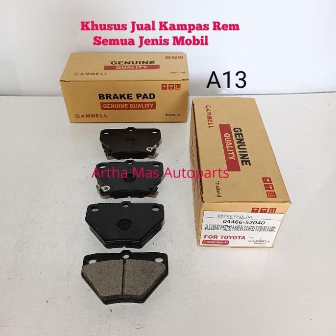 Kampas Rem Belakang Vios Limo Old Gen1 Brake Pad Vios Limo Old Gen1 Cakram