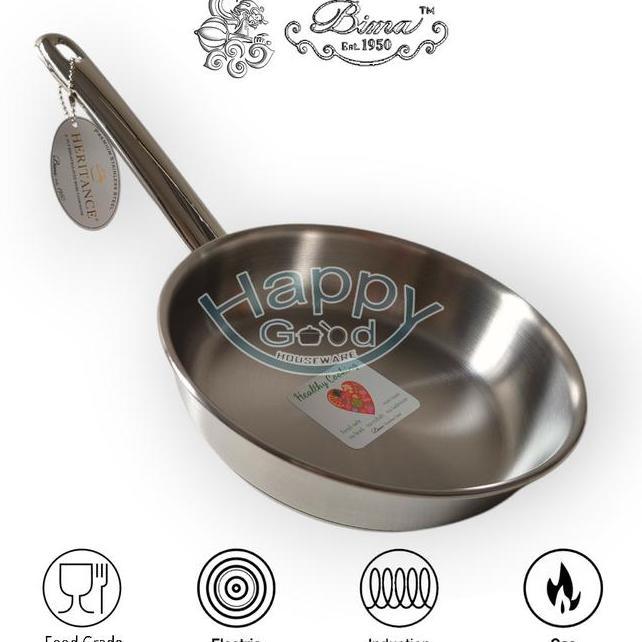 Bima Heritance Prolite 2024Cm Frypan Panci Penggorengan Induksi Stainless Sus304