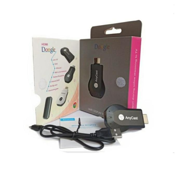 [COD] ANYCAST DONGLE WIRELESS PENYAMBUNG HP KE TV / ANYCASH DONGEL MIRACAST WIFI + SAMBUNGAN KABEL H