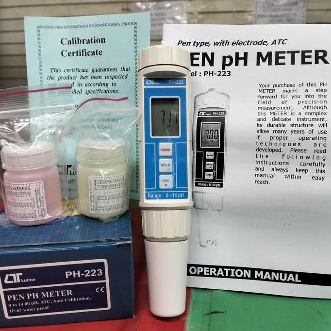 Lutron Ph-223 Pen Ph Meter - Alat Ukur Ph Air Kualitas Terbaik Harga Termurah