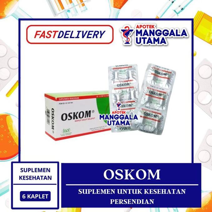 OSKOM SUPLEMEN UNTUK KESEHATAN SENDI PER STRIP ISI 6 KAPLET