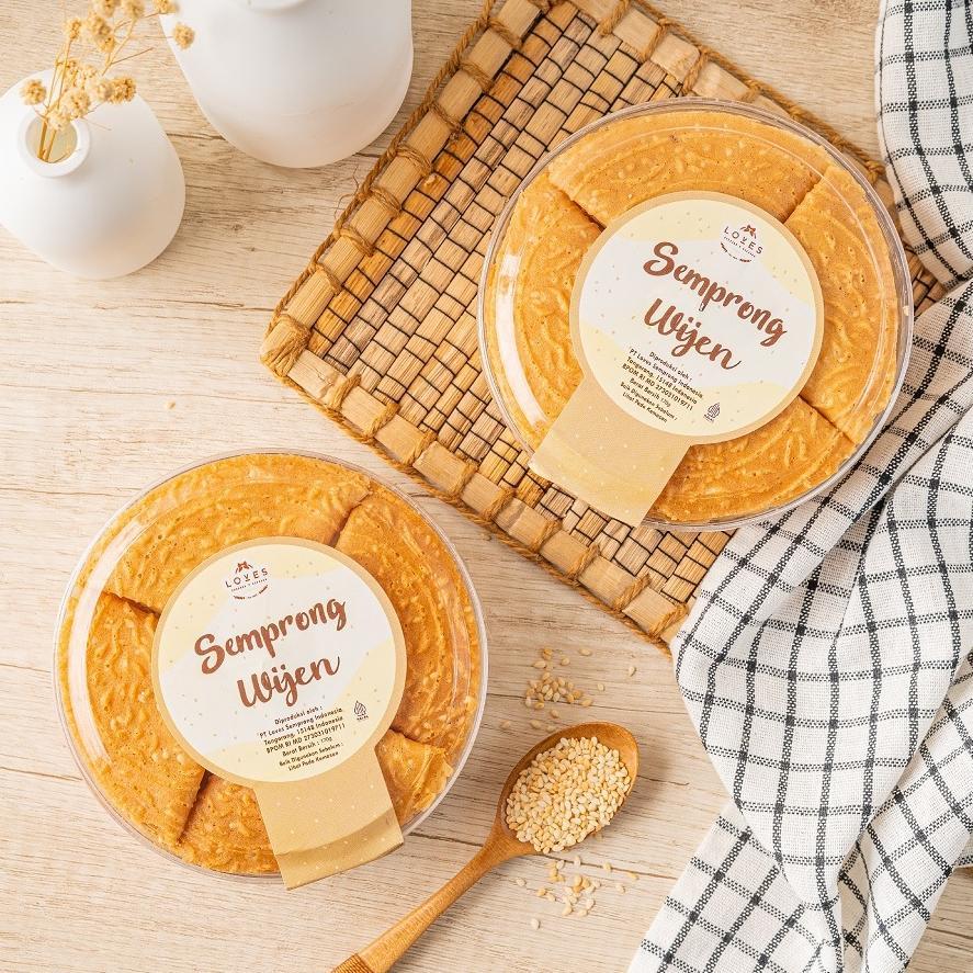 Semprong Mini Wijen / Loves Semprong Mini isi Wijen Kue Kering Toples Cemilan Termurah