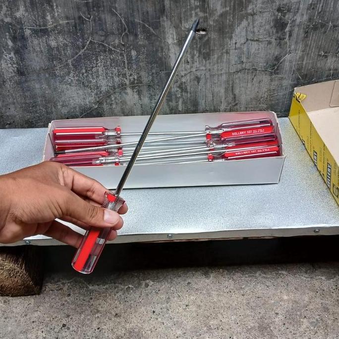 Obeng Panjang 30Cm Harga Murah Obeng Setting (+) 12Inc 30Cm Obeng Panjang Bunga Alat Tukang
