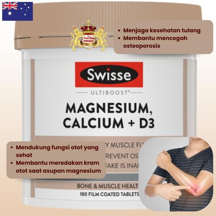 Swisse Magnesium Calcium + D3 180