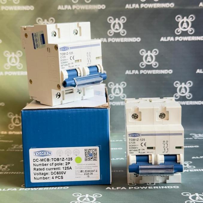 Baru TOMZN 2P DC 600V MCB 125A - TOMZN31 TOMZN 2P DC 600V MCB 100A - TOMZN32 alfa-p00 Ayo Order