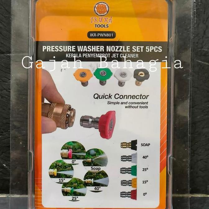 Cleanbit- Paket Gun Jet Cleaner Quick Release Sambungan Konektor Nozzle Steam