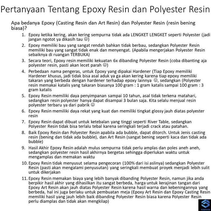 Handbyt- Epoxy Resin Bening 1,5 Kg - Epoxy Resin Casting Artisan - Resin Bening Besi Kayu