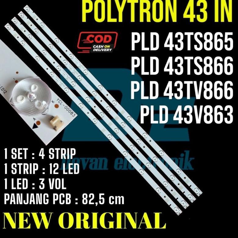 BEST DEALS BACKLIGHT TV LED POLYTRON 43TS865 PLD 43TS866 PLD TV866 PLD 43V863 LED BACKLIGHT TV POLYT
