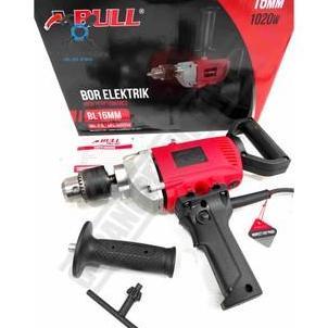 GRASSSTEKNO Mesin Bor Tangan 16mm BULL BL16mm / Mesin Bor Besi Listrik 16mm BL-16 / Elektrik Drill 1