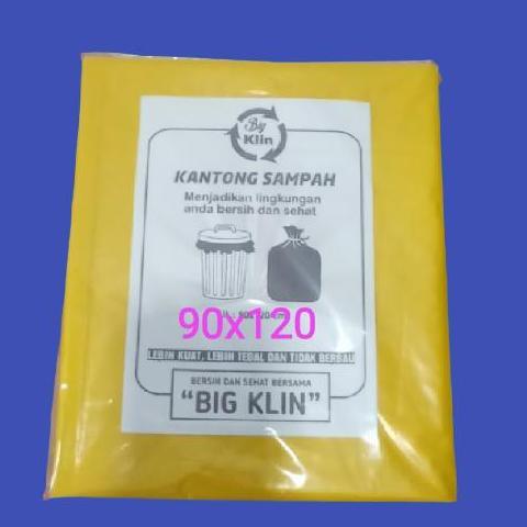 Ready  kantong plastik sampah besar 90120 plastik medis kuning 12 pcs