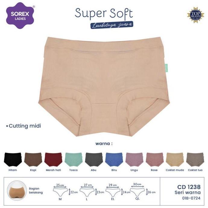 AI8 - SOREX 1238 ASLI - CELANA DALAM WANITA BISA PILIH WARNA