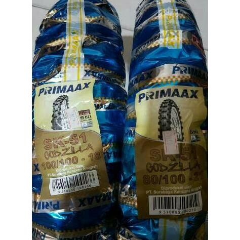 Terlaris Ban Luar 100 100 18 Dan 80 100 21 Sk 51 Godzilla Primax