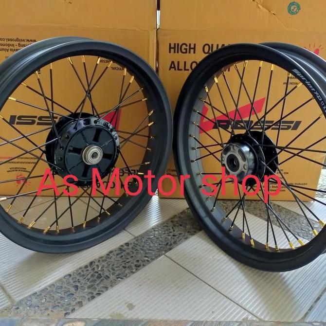 Terlaris Velg Set Ukuran Lebar 250 - 300 Ring 17 Tromol Set Kawasaki W175