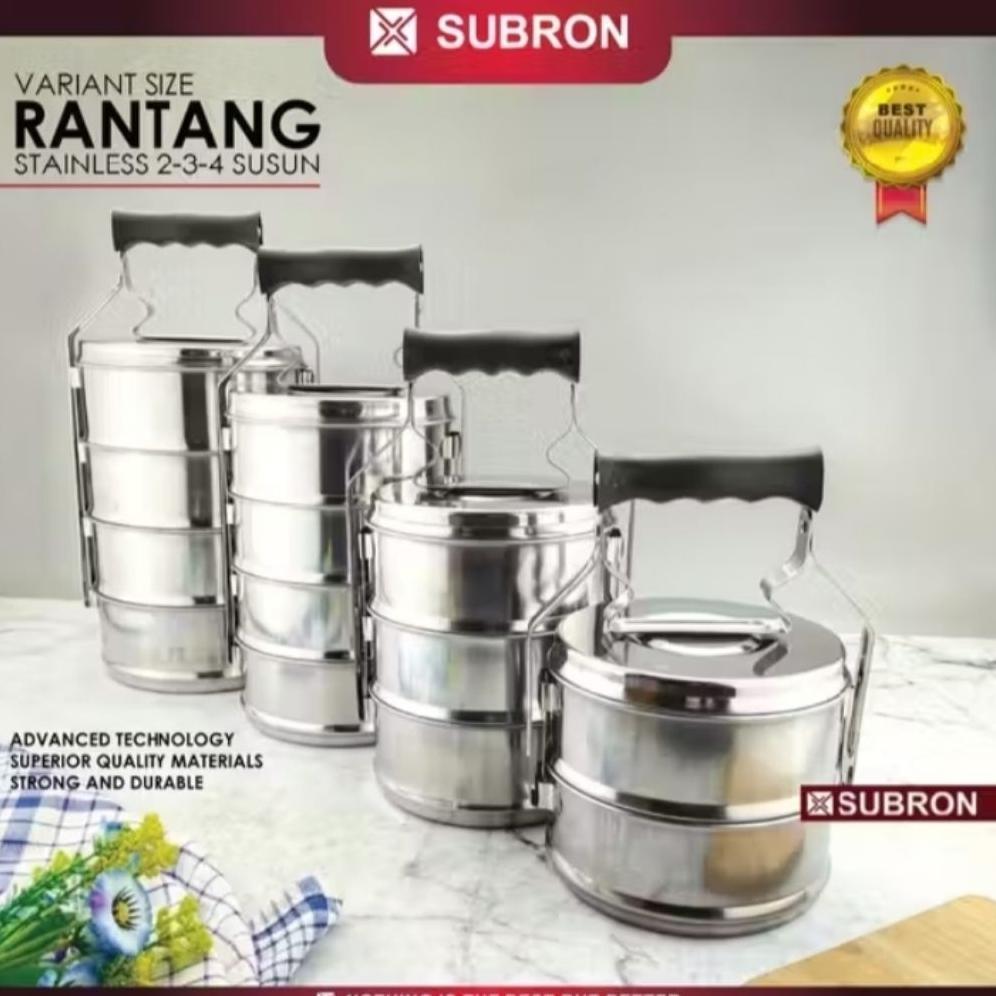 Rantang Susun Enamel 4 Susun Stainless Steel