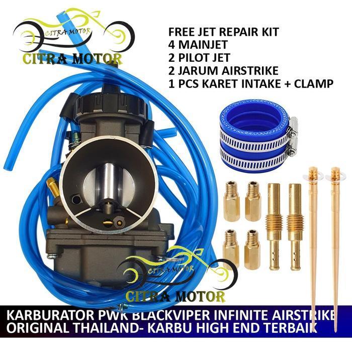 [ Bayar Di Tempat / Cod ] Karburator Air Strike - Blackviper Pwk 24 Pwk 26 Pwk 28 Pwk 30 Pwk 33 / Pw