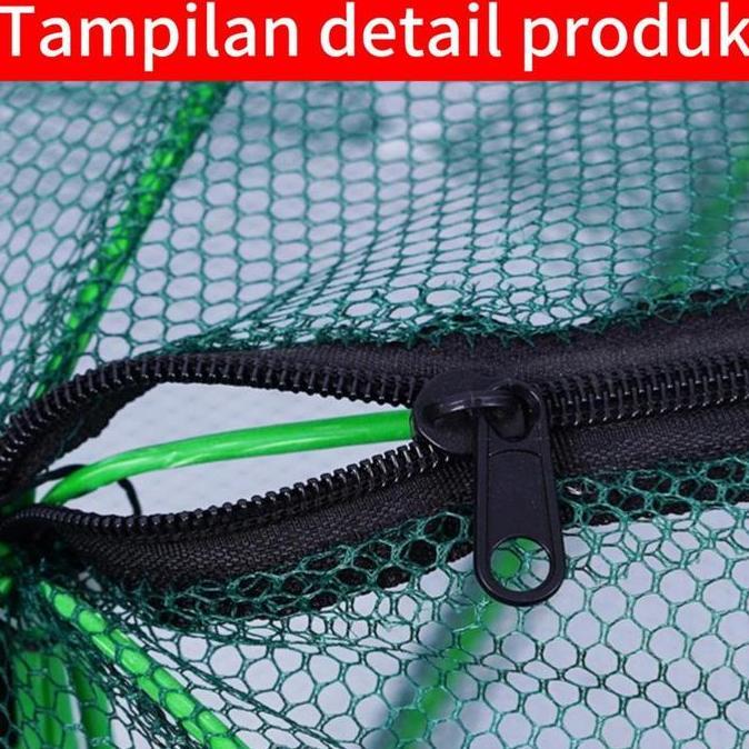 Fishx- Perangkap Ikan Jebakan Udang Lobster Lele Jaring Nilon Bubu Jaring 6, 8, 10, 12, 16 Dan 20 Lu