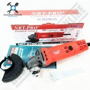 NUNNALLY NRT PRO 9750VS / Mesin Gerinda Tangan 4"  NRT 9750 VS Variable Speed - Angle Grinder NRT 97