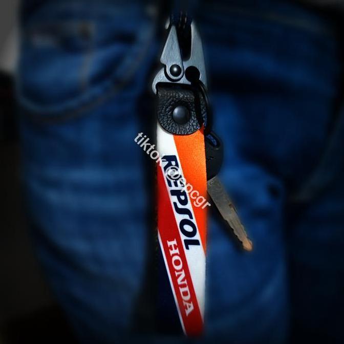 Giftx- High Quality Gantungan Kunci Honda Satu Hati Keychain Sepeda Motor Premium Beat Genio Scoopy 