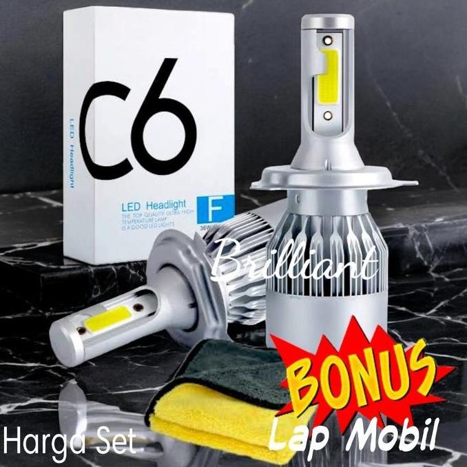 Promo LED Putih C6 - HB3 HB4 - Harga Set Diskon