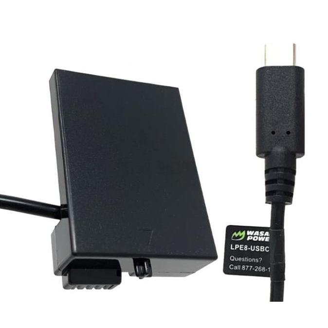 TERBARU - WASABI POWER Battery DUMMY for for Canon LP-E8 LPE8 LP E8 Baterai DUMI EOS 550D 600D 650D 