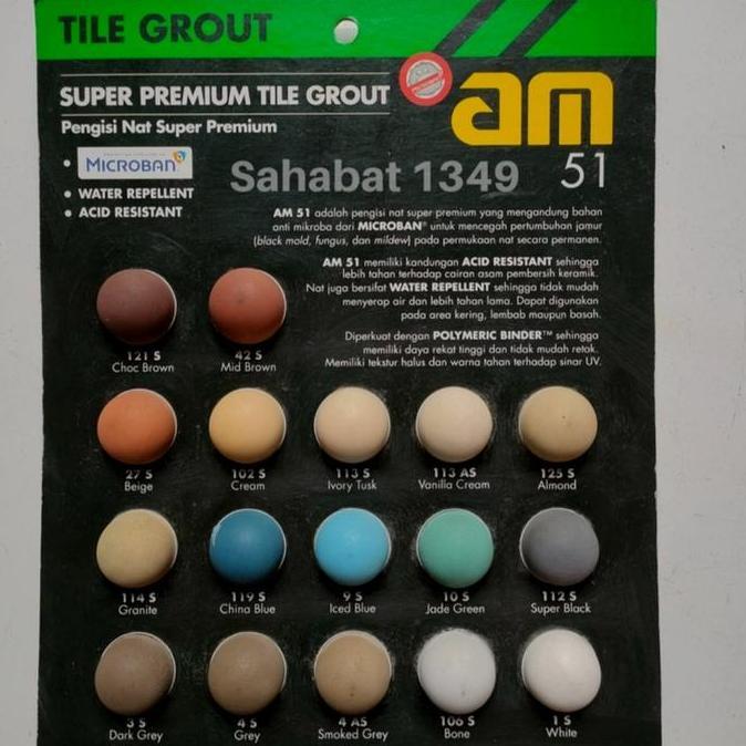 Promo Am 51  Nat Tile Grout Keramik 1 Kg Oker Semen Nat Cod