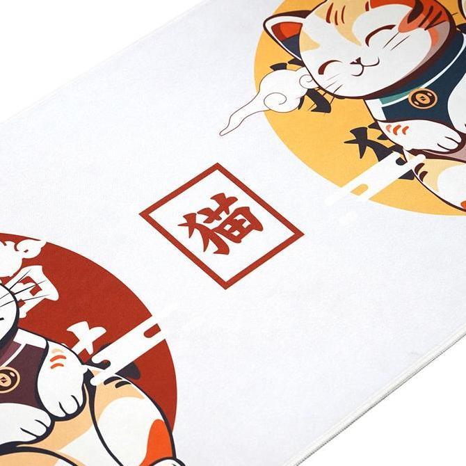 Funfake- Noir Neko Japan Line Deskmat / Mousepad