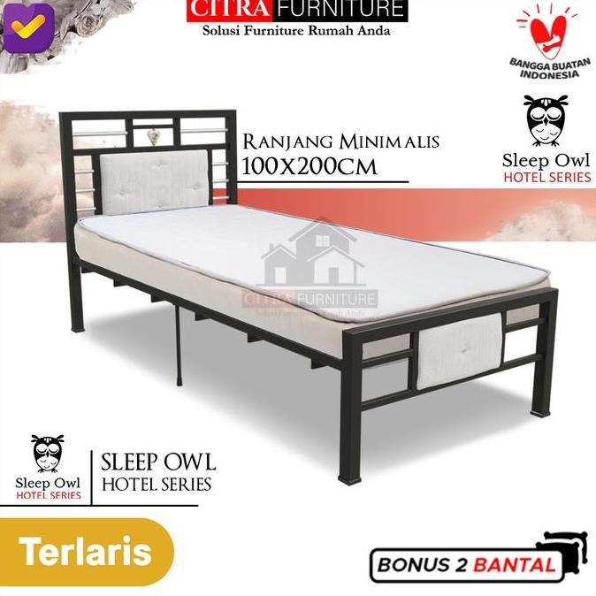 Ranjang Besi Minimalis |Dipan Besi |Rangka Tempat Tidur 100X200 (TERBAIK) (TERBARU) (TERMURAH)