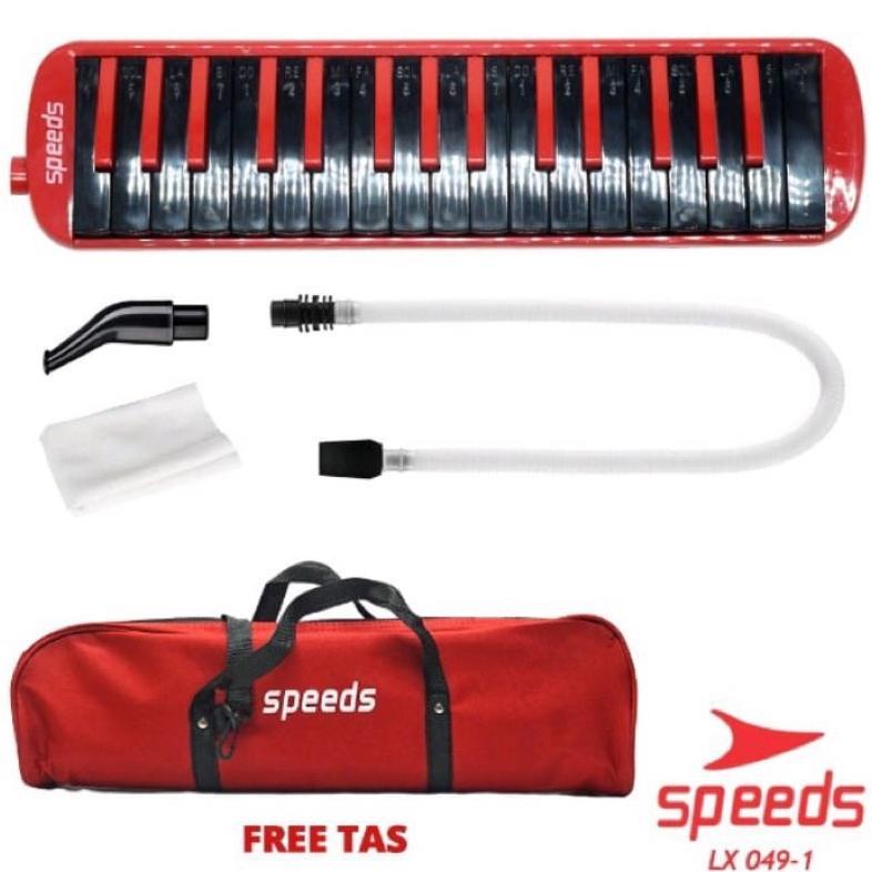 ALAT MUSIK PIANIKA WARNA  MERAH SPEED ORIGINAL ALAT MUSIK TIUP