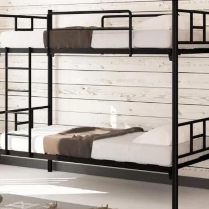 PROMO - Ranjang tingkat besi Bunkbed Ranjang besi susun 90x200