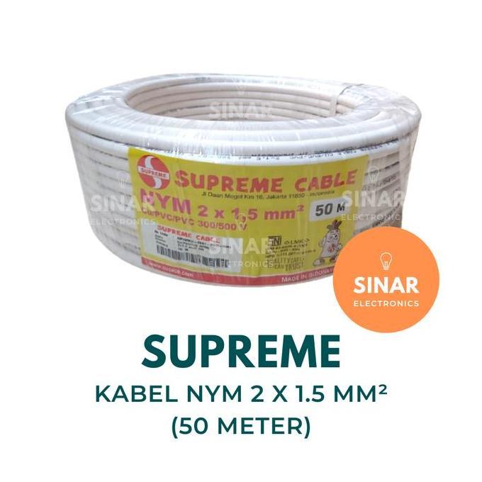 Kabel NYM 2x1,5 mm2 SUPREME 1 Rol (50 Meter)