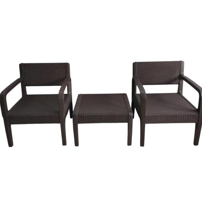 TERBARU - Kursi meja plastik taman orendi kursi santai cafe kursi outdoor nyaman