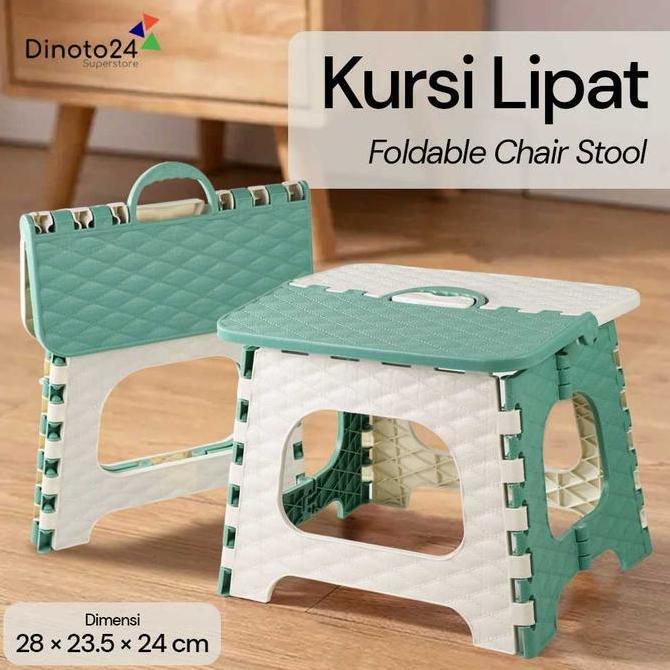 BEBAS ONGKIR - Kursi Lipat Mini Bangku Jongkok Kecil Dingklik Dapur Hiking Camping