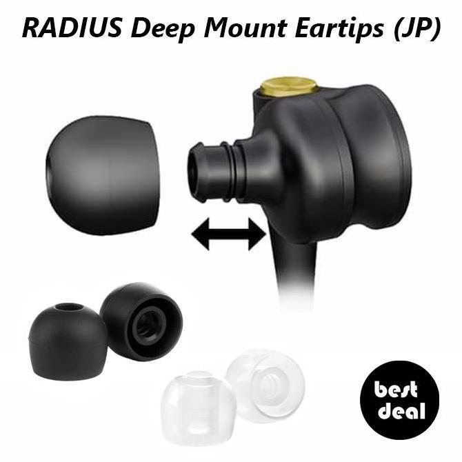 (Per Pasang) Radius Deep Mount Earpiece - Earphone Tips Eartips Eartip (TERBAIK) (TERBARU) (TERMURAH