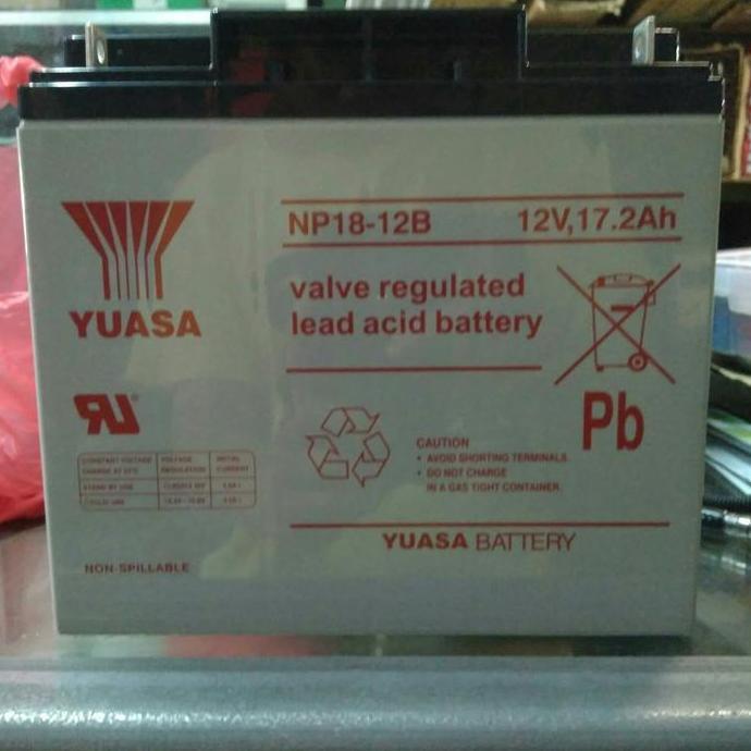 NEW aki kering vrla yuasa 12v 17Ah 17.2Ah NP18-12B