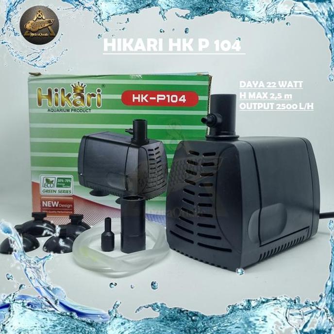 BEBAS ONGKIR - PROMO MURAH HIKARI HK- P104 POMPA KOLAM IKAN RECENT AA-104 NAIK 2 METER POMPA 2000 LI