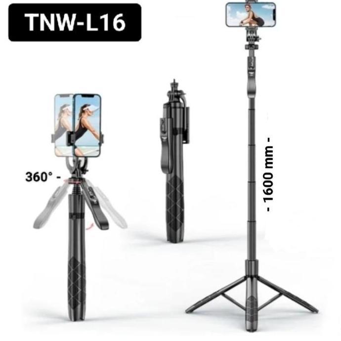 TNW L16 TONGSIS TRIPOD BLUETOOTH REMOTE Selfie Stick HP Camera - L 16