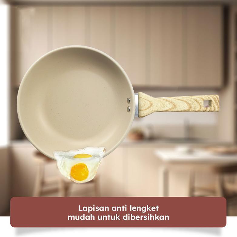 HOT DEALS Panci Susu Granite Mini Anti Lengket Foodgrade Sauce Pan Marble Anti Lengket Panci Susu an