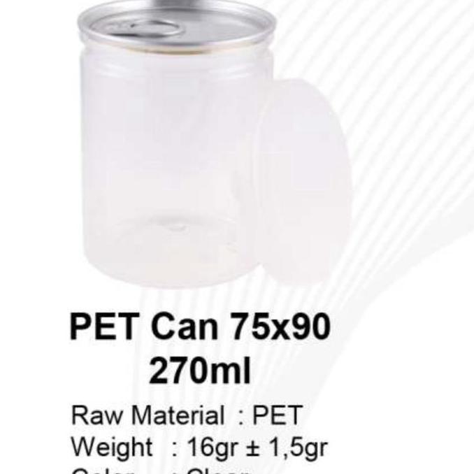 NAKATEKNO Pet Can 75x90 Pet Can 250 270 ml Jar sambal anti tumpah 270 ml