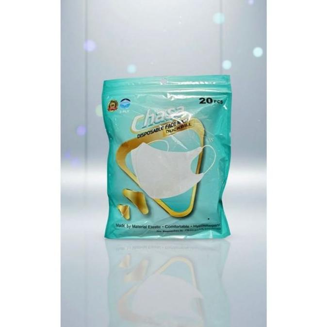 KEZHINES Masker 3ply 3 Ply Duck Bill 3D Duckbill Dewasa Chasa 1 pack isi 20pcs Premium Quality Dispo