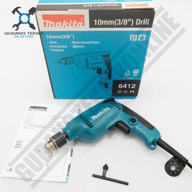 PANGRANGO Mesin Bor Tangan MAKITA 6412 / Mesin Bor Listrik Makita 6412 10mm - Elektrik Drill MAKITA
